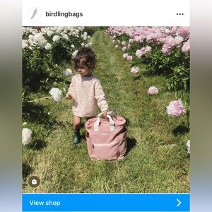 Birdling backpacker in pink